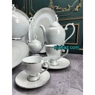 سرویس چینی لورین 18 نفره طرح گل بانو