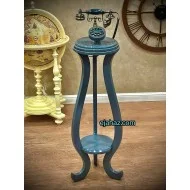 تلفن چوبی ایستاده سه پایه منحنی طوسی