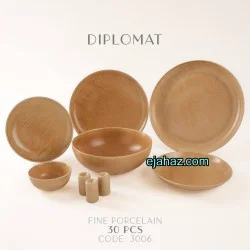 سرویس سرامیکی بی وی کی 30 پارچه کرم گرانیتی