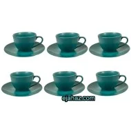 فنجان سرامیکی چای خوری یشمی مات رومز 6 عددی