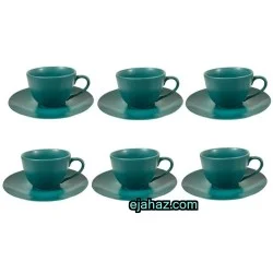 فنجان سرامیکی چای خوری یشمی مات رومز 6 عددی