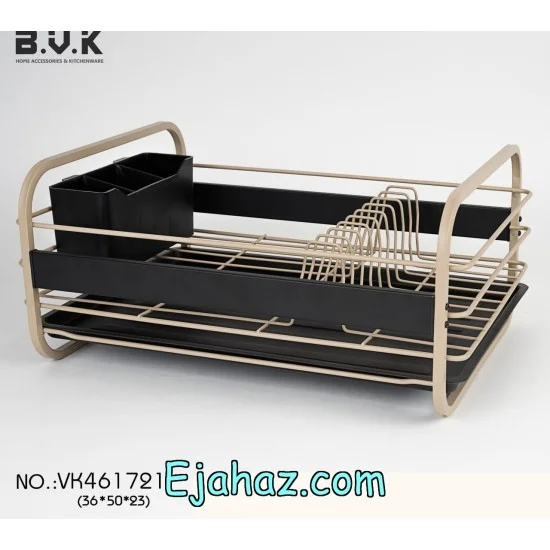 آبچکان فلزی بی وی کی یک طبقه کرم مشکی 461721