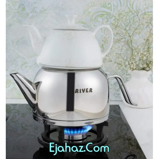 کتری قوری استیل ریور 2.7 لیتر تک دسته