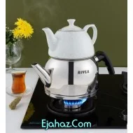 کتری قوری استیل ریور 2.7 لیتر تک دسته مشکی