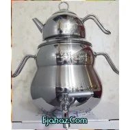 کتری قوری استیل نزاز شیردار 6 لیتر سایه