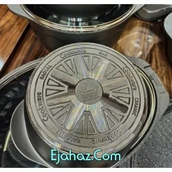 سرویس قابلمه گرانیتی ویتنبرگ 15 پارچه طوسی