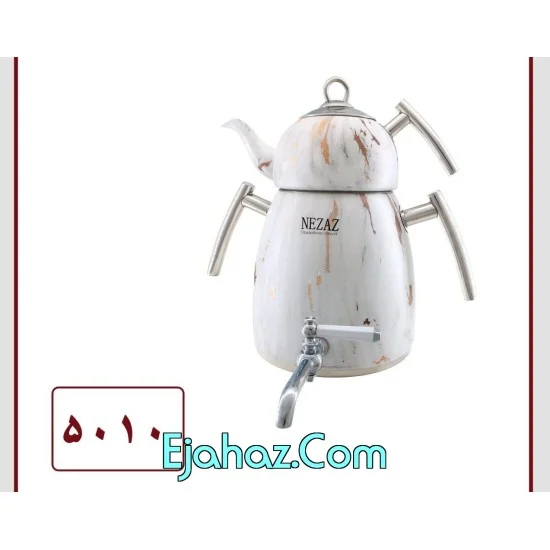 کتری قوری استیل نزاز طرح سنگ