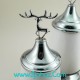 کندی پذیرایی سه سایز هرمی سفید سیلور کندی پذیرایی سه سایز هرمی سفید سیلور