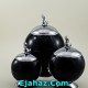 ست کندی سه سایز توپی مشکی ماربل سیلور ست کندی سه سایز توپی مشکی ماربل سیلور