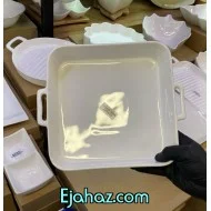 تابه سرامیکی سفید دسته دار بن سای
