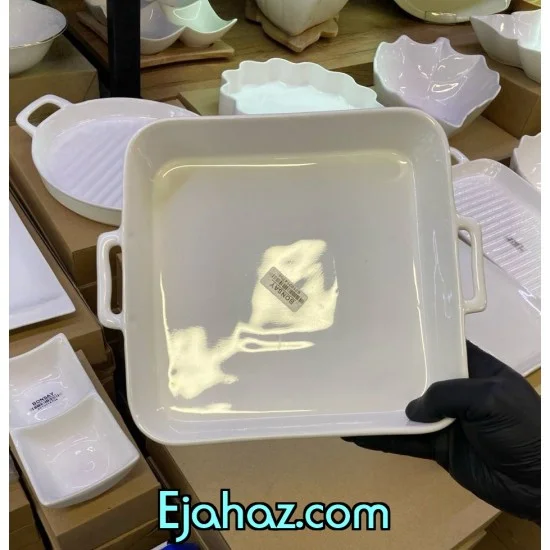 تابه سرامیکی سفید دسته دار بن سای