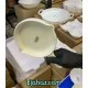 تابه سرامیکی تک دسته شیاردار سفید بن سای