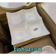 اردو خوری سرامیکی سفید چهار خانه بن سای