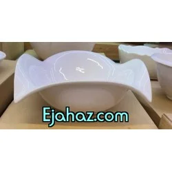 کاسه سرامیکی سفید باس بن سای