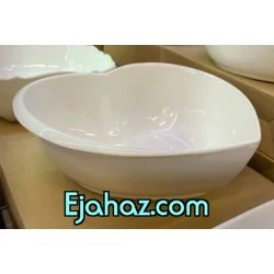 کاسه قلبی سرامیکی سفید بن سای