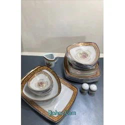 سرویس چینی پردیس لمونژ طلایی 6 نفره پاریس