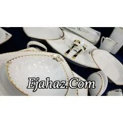  سرویس غذاخوری 12 نفره 105 پارچه چینی پردیس طرح کمند 458 