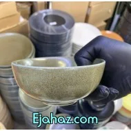 پیاله استون ور زیتونی گرانیتی بن سای 6 عددی