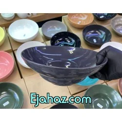 کاسه سالاد سزار استون ور بزرگ طوسی براق  بن سای 1 عددی