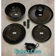 سرویس استون 30 پارچه بن سای مشکی براق