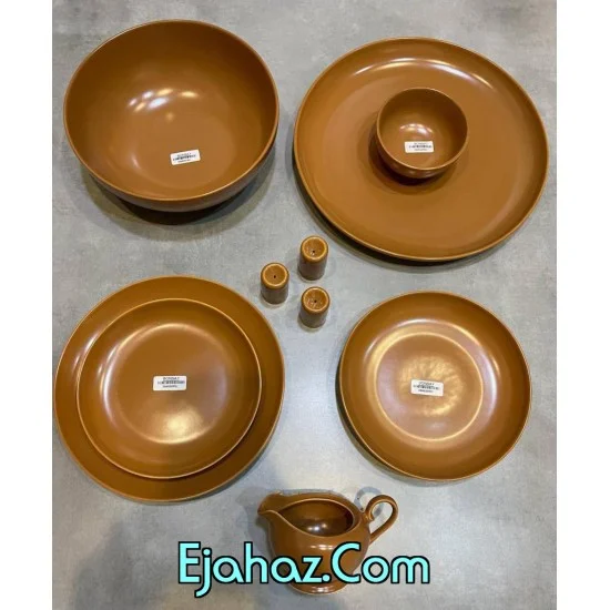 سرویس استون 30 پارچه بن سای قهوه ای