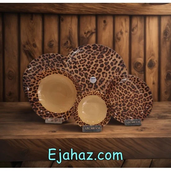 سرویس آرکوفام 6 نفره شیشه ای پلنگی سرویس آرکوفام 6 نفره شیشه ای پلنگی