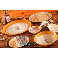 سرویس غذاخوری 25 پارچه ظروف شیشه ای طرح رادین آرکوفام