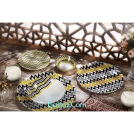 سرویس غذاخوری 25 پارچه ظروف شیشه ای طرح نکیسا آرکوفام