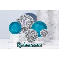 سرویس آرکوفام 6 نفره گرد وایولت آبی