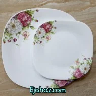سرویس آرکوپال مقصود 26 پارچه مربع ساناز صورتی