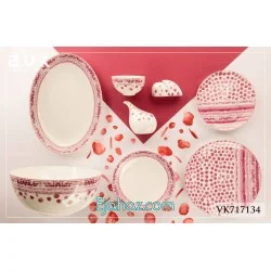 سرویس 29 پارچه 6 نفره بن چاینا بی وی کی مدل 717134 بی وی کی( BVK ) 