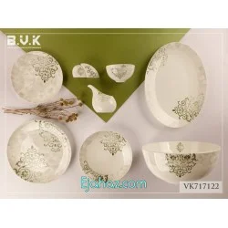 سرویس 29 پارچه 6 نفره بن چاینا بی وی کی مدل 717122 بی وی کی ( BVK ) 