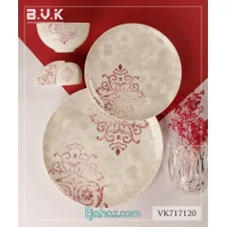 سرویس 29 پارچه 6 نفره بن چاینا بی وی کی مدل 717120 بی وی کی ( BVK ) 