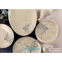 سرویس 29 پارچه 6 نفره بن چاینا بی وی کی مدل 717118 بی وی کی ( BVK ) 