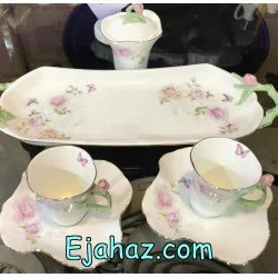 ست قهوه خوری 2 نفره بی وی کی لاولی رز
