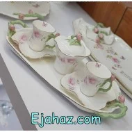 ست قهوه خوری 2 نفره بی وی کی لاولی رز