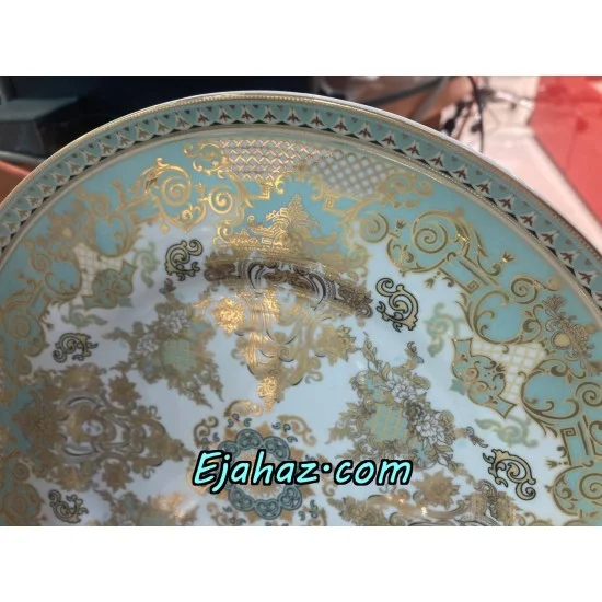 سرویس چینی لورین 12 نفره طرح پر لاکچری طلا 99 پارچه صارداتی