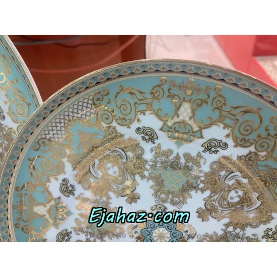 سرویس چینی لورین 12 نفره طرح پر لاکچری طلا 99 پارچه صارداتی