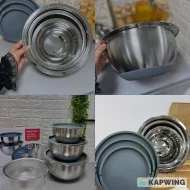 ست لگن و آبکش استیل دنی هوم 4 تکه