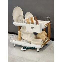 آبچکان پلاستیک فلز مدرن اطلس دو طبقه سفید D3