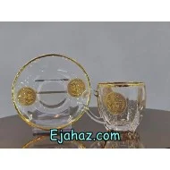فنجان نعلبکی سلتیک لب طلا ورساچه