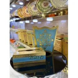 سطل و جادستمال کاغذی چوبی هرمس