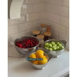آبکش استیل پایه دار یونیک 3 عددی