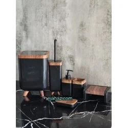 ست بهداشتی 6 پارچه چهارگوش پرفکت مشکی