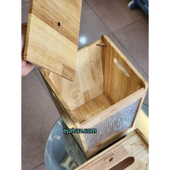 سطل و دستمال چوب شیشه