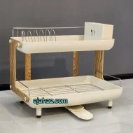 آبچکان پلاستیک فلز مدرن اطلس دو طبقه کرم D4