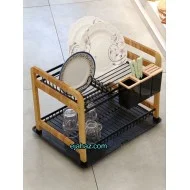 آبچکان چوب فلز مدرن اطلس دو طبقه مشکی
