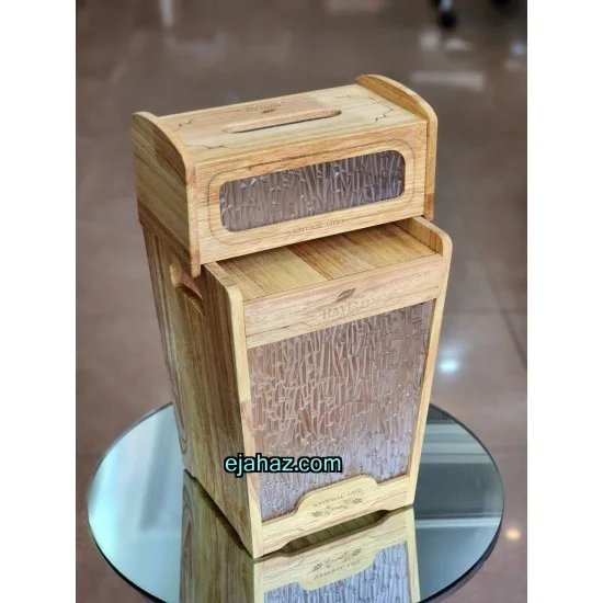 سطل و دستمال چوب شیشه