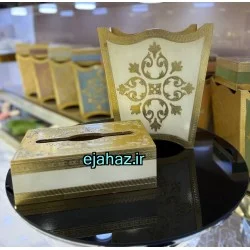 سطل و جادستمال کاغذی چوبی چامی