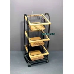 سبد سیب زمینی پیاز سه طبقه طرح مربع نایس